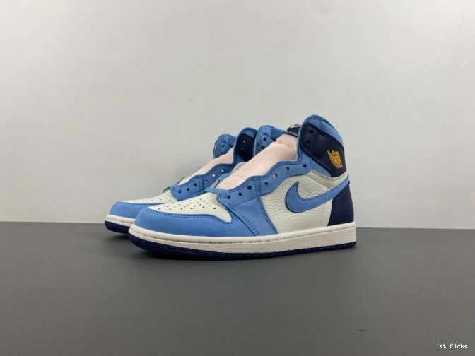 1st Kicks Shoes 1 Flight WMNS FD2596-400 First Jordan High OG Air in 0701